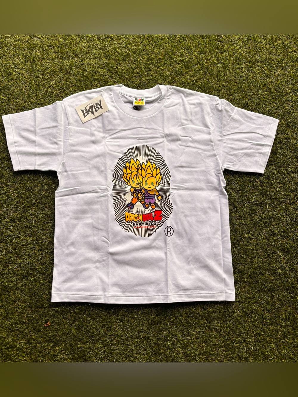 BAPE X DBZ Gohan white Tee Size XL